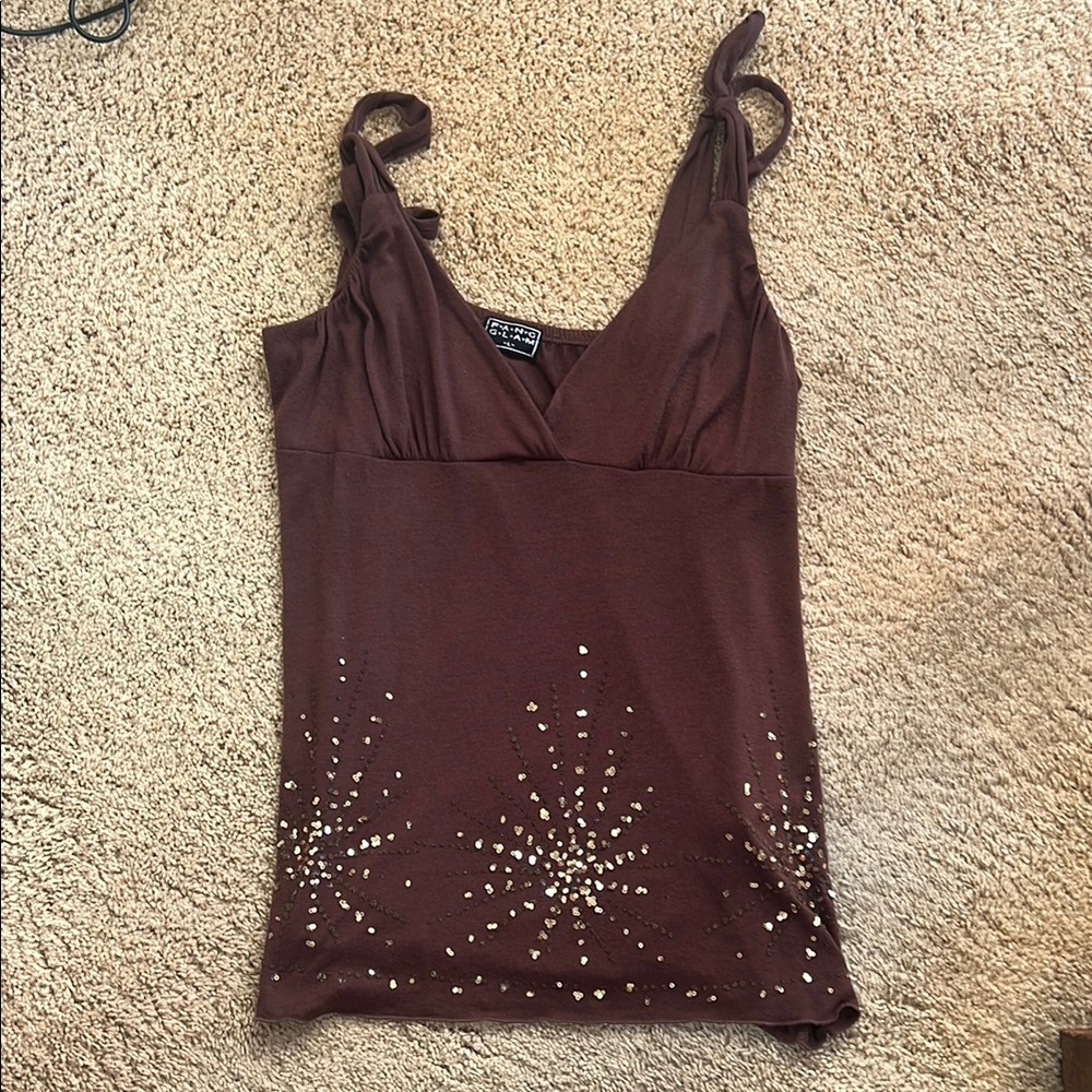 Brown and Gold Tank